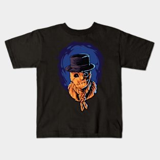 Scarecrow with hat Kids T-Shirt